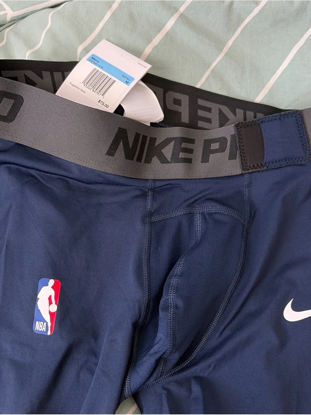 Nike Pro men’s size M NBA leggings navy nwt